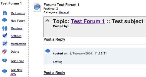 Forum Entries